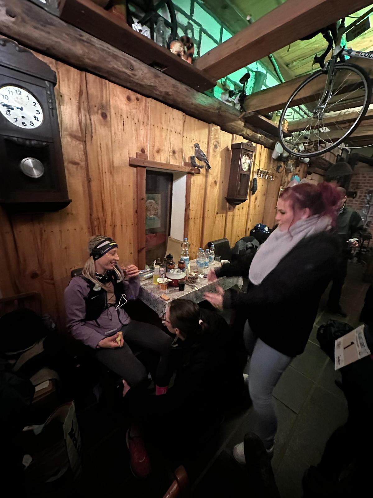 Versorgung und Pause im Innenbereich